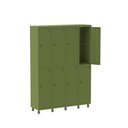 Ver imagem 1 de Armário Locker Guarda-Volume 8 Portas Aço Grp 504/8 Verde