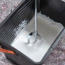 Ver imagem 2 de Bandeja Caçamba Balde Pintura 10l + Rolo 23cm Antirespingo + Suporte Garfo sem Rosca + Trincha 50mm
