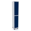 Ver imagem 1 de Armário Guarda Volume Locker Roupeiro 2 Portas Aço Grp 501/2 Azul