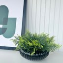 Ver imagem 2 de Decoração vaso centro de mesa ikebana médio luxuoso preto