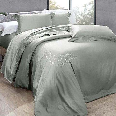 Capa de Edredom (duvet) King 300 Fios Bordado Taiti - Linha K Greenjoy