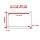 Ver imagem 2 de Cômoda 6 Gavetas com Fechadura 1343 Ilan San Remo