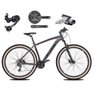 Bicicleta Aro 29 Ksw Xlt Deore e Altus 27v Freio Hidráulico Garfo Trava Pneu Faixa Bege - Grafite - 1