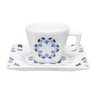 Kit 2 Xícaras Com Pires Quartier Babet Oxford® Porcelana 200 ML - 1