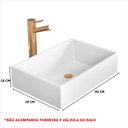 Ver imagem 3 de Cuba de Resina Rodes Branca 40 X 28 Cm para Banheiro e Lavabo Sal
