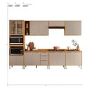 Ver imagem 2 de Cozinha Modulada Plena 7 Peças Cinamon Nude Prime Tx - Demóbile