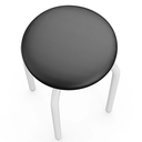 Ver imagem 4 de Banqueta Cozinha Baixa Empilhável Industrial Kit 4 Jully Branco/preto D03 - D’Rossi