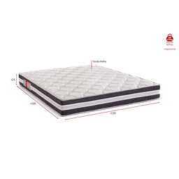 Colchão Casal Espuma D33 Max Saúde Premium 138x188x24 Reconflex - 2