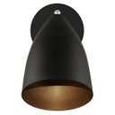 Ver imagem 4 de Kit 2 Arandelas Articulada Retro Vegas Gourmet Preto/Cobre