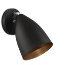 Ver imagem 3 de Kit 2 Arandelas Articulada Retro Vegas Gourmet Preto/Cobre