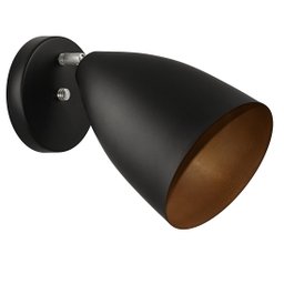 Kit 2 Arandelas Articulada Retro Vegas Gourmet Preto/Cobre - 2