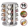 Porta Tempero e Condimentos Aço Inox com 16 Potes e Suporte Giratório e Base Redonda para Cozinha - 2