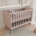 Ver imagem 2 de Berço Mini Cama Delicadeza Rosa - Panorama Móveis