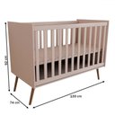 Ver imagem 4 de Berço Mini Cama Delicadeza Rosa - Panorama Móveis