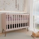 Ver imagem 3 de Berço Mini Cama Delicadeza Rosa - Panorama Móveis