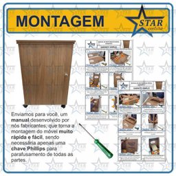Móvel Gabinete Mesa Maquina Costura Singer Facilita 2818c - 3