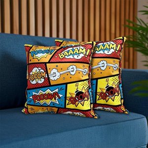 Kit 2 Capas de Almofadas Boom 45x45cm cama inbox