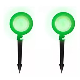 Kit 2 Luminária Refletor Espeto de Jardim 5w Cor da Luz Verde - 6