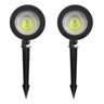 Kit 2 Luminária Refletor Espeto de Jardim 5w Cor da Luz Verde - 2