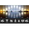 Kit 2 Luminária Refletor Espeto de Jardim 5w Cor da Luz Verde - 11