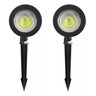 Kit 2 Luminária Refletor Espeto de Jardim 5w Cor da Luz Verde - 1