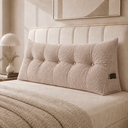 Ver imagem 3 de Almofada Encosto Triangular Cama Leitura Cabeceira Boucle