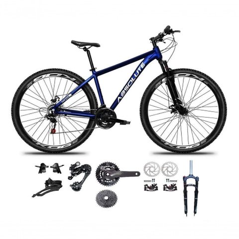 Bicicleta Aro 29 Absolute Nero 5 Kit 2x9 Gta Sunrun Freio Disco K7 Pedivela 24-38d Garfo com Trava
