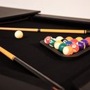 Ver imagem 5 de Mesa de Bilhar Sinuca e Jantar Oban Versátil com Tampo Removível 250 Cm Base T Preto G84 - Gran Belo