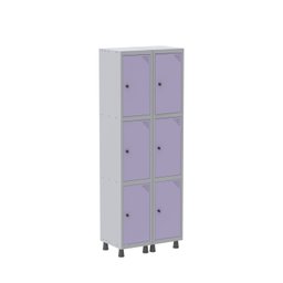 Armário Locker Guarda-Volume 6 Portas Aço Grp 502/6  - 3