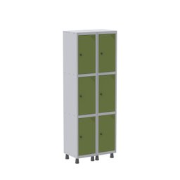 Armário Locker Guarda-Volume 6 Portas Aço Grp 502/6  - 3