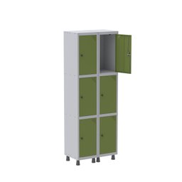 Armário Locker Guarda-Volume 6 Portas Aço Grp 502/6  - 2