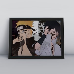 Quadros Decorativa Naruto Shippuden Sasuke Sakura:13