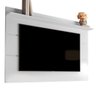 Painel Suspenso Flutuante Home TV Até 65 Polegadas Prateleira Superior Vivare New 1.60:Branco - 1