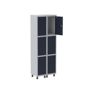 Armário Locker Guarda-Volume 6 Portas Aço Grp 502/6 