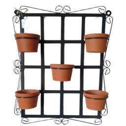 Suporte de ferro para vasos - 1