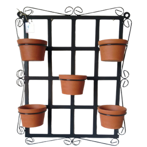 Suporte de ferro para vasos