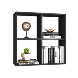 Nicho Colmeia Decorativo Para Quarto Sala De Estar Quadrado Euro 72x72 Cm C03 Preto - Lyam Decor - 1