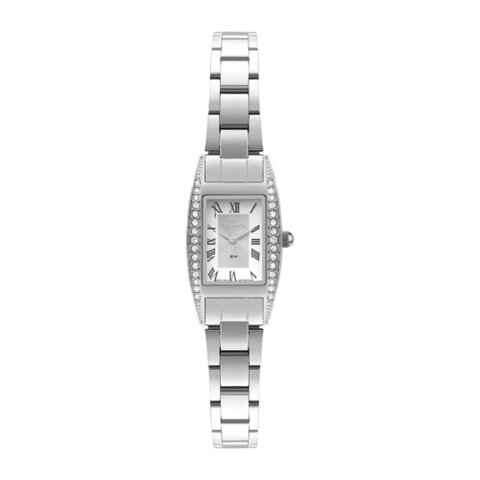 Relógio Technos Feminino Ref: 5y20mg/1k Elegance Retangular Prateado