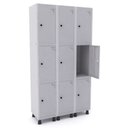 Ver imagem 2 de Armário Locker Guarda-Volume 9 Portas Aço Grp 503/9 