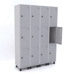 Armário Guarda Volume Locker Roupeiro 12 Portas Aço GRP 504/12 