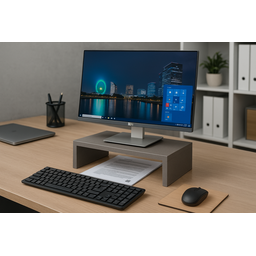 Suporte de Monitor em Mdf Gianduia 50cm Largura Estilo Neutro e Sofisticado - 3