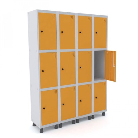 Armário Multiuso 12 Portas Aço GRP 504/12 