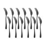 Kit com 12 Garfos de Sobremesa Elite Glamour Black Gourmet Mix - 1