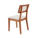 Ver imagem 4 de Kit 4 Cadeiras de Jantar Madeira Maciça Rattan Natural Estofadas Siena Espresso Móveis
