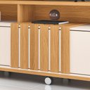 Ver imagem 4 de Rack Bancada para Sala Graci 1.8 Cinamomo Off White – Hb Móveis