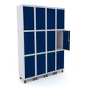 Ver imagem 2 de Armário Guarda Volume Locker Roupeiro 12 Portas Aço GRP 504/12