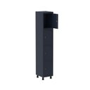 Ver imagem 3 de Armário Roupeiro 4 Portas Aço Grp 501/4 Cinza/Azul Del Rey