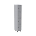 Ver imagem 1 de Armário Roupeiro 4 Portas Aço Grp 501/4 Cinza