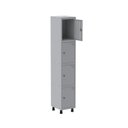 Ver imagem 3 de Armário Roupeiro 4 Portas Aço Grp 501/4 Cinza
