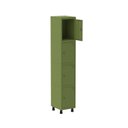 Ver imagem 3 de Armário Roupeiro 4 Portas Aço Grp 501/4 Cinza/Azul Del Rey